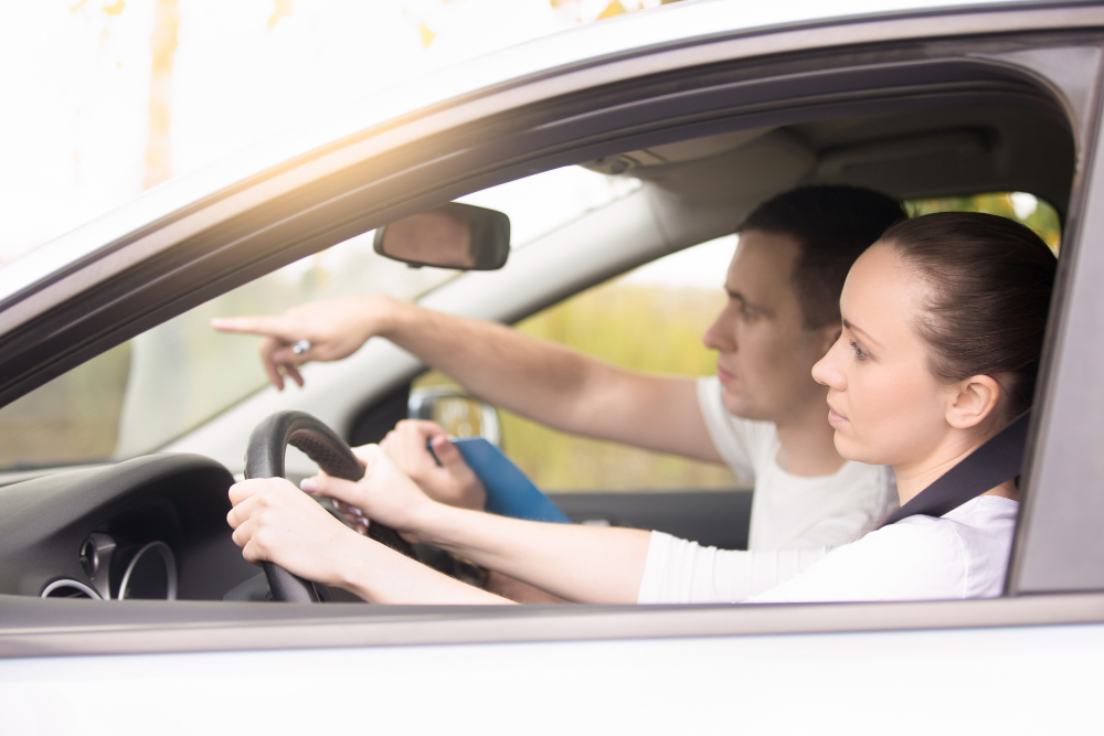 Learner driver on an intensive driving course in Coventry