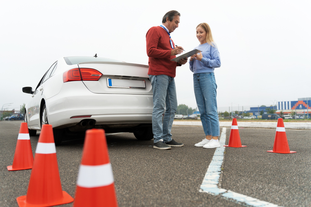 Intensive driving course learner practising in Coventry